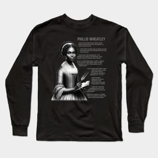 Phillis Wheatley Long Sleeve T-Shirt